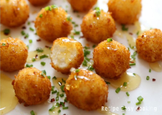 Crispy Goat Cheese Poppers With Honey Crispy Goat Cheese Poppers With Honey