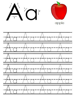 Free Printable Worksheets: The Alphabet - Letter A