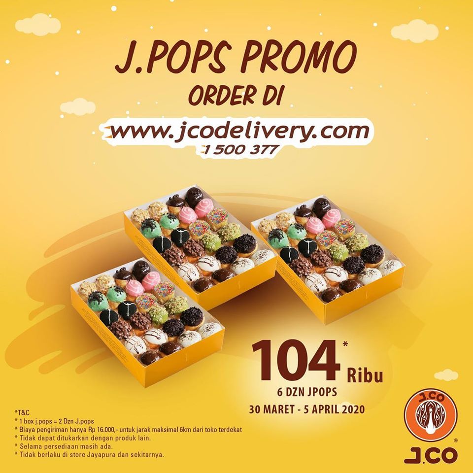 Promo Jpops Paket Beli 6 Lusin Donut Hanya 104k Periode 30 Maret 5 April 2020 Scanharga