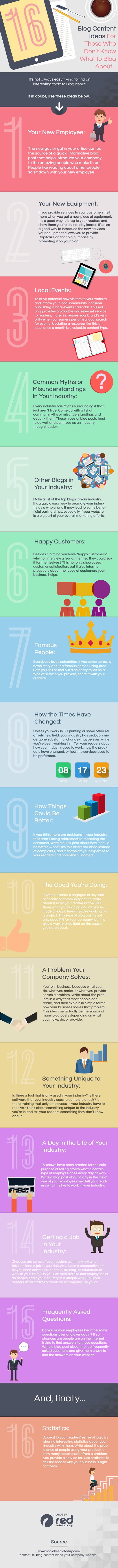 16 Website & Blog Content Ideas to Get More Traffic & Engagement #infographic