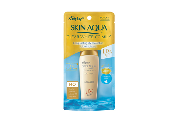 Kem chống nắng Skin Aqua Clear White CC milk