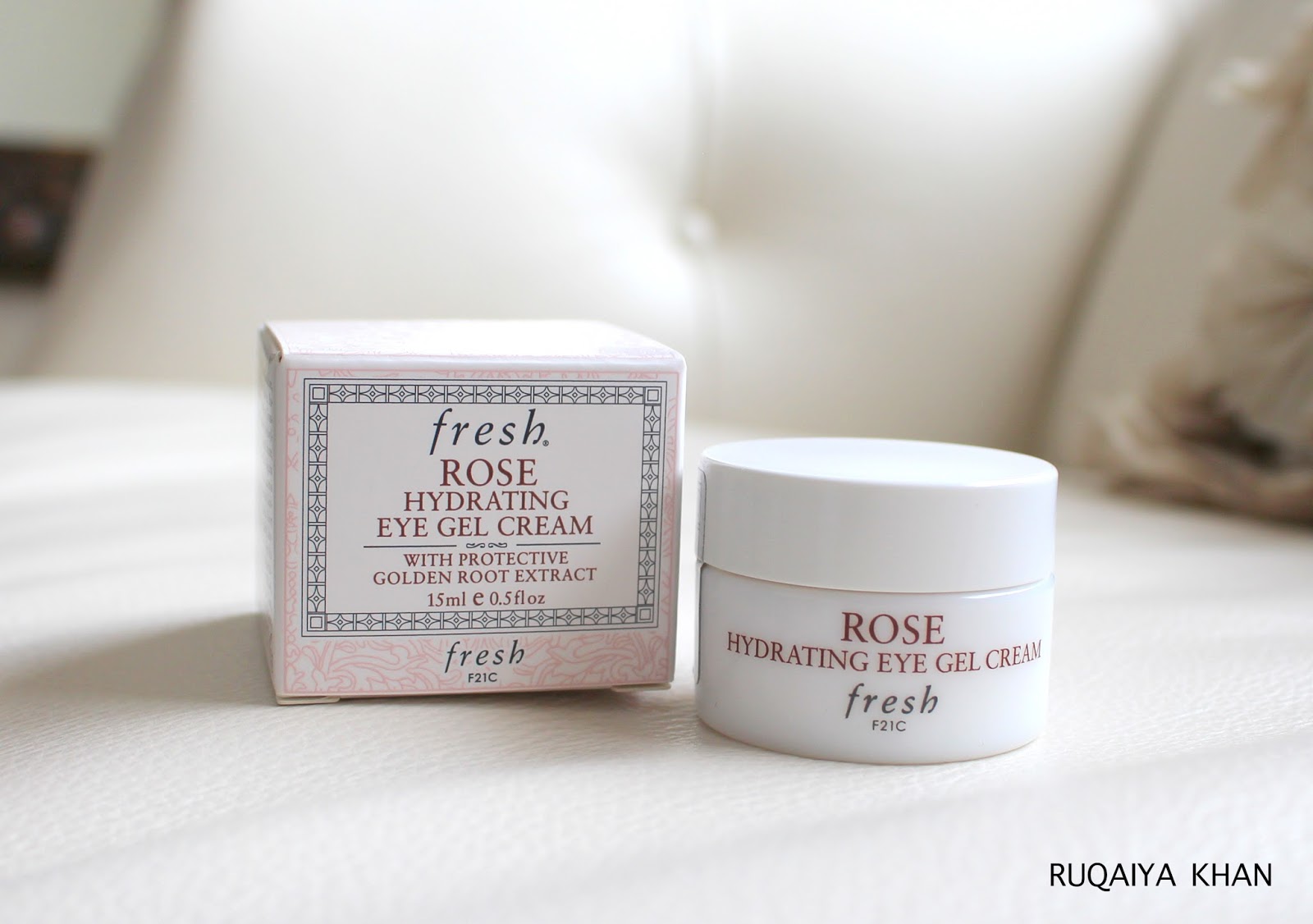 Ruqaiya Khan FRESH Rose Hydrating Eye Gel Cream Review and Swatch
