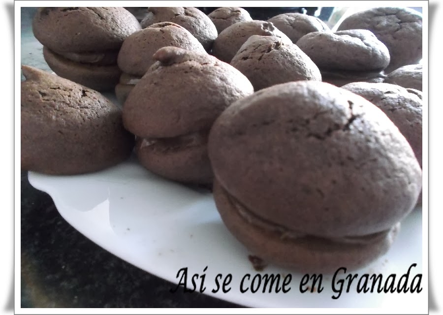 whoopies de chocolate