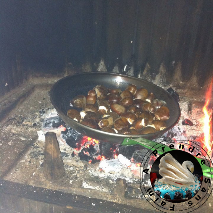 Chataignes Grillees Au Feu De Bois A Prendre Sans Faim