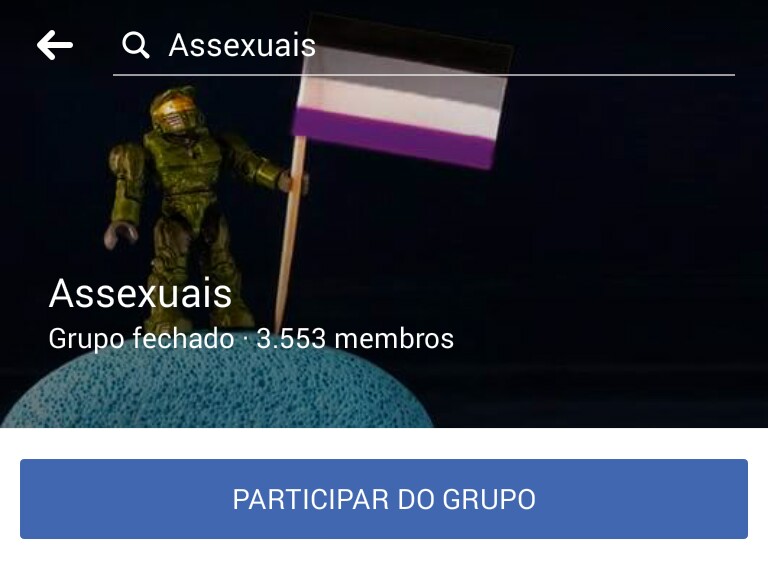 Grupo no Facebook Para Assexuais