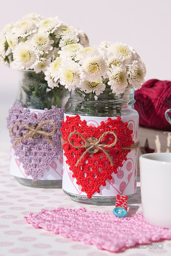 Crochet Granny Hearts, free pattern, Anabelia Craft Design