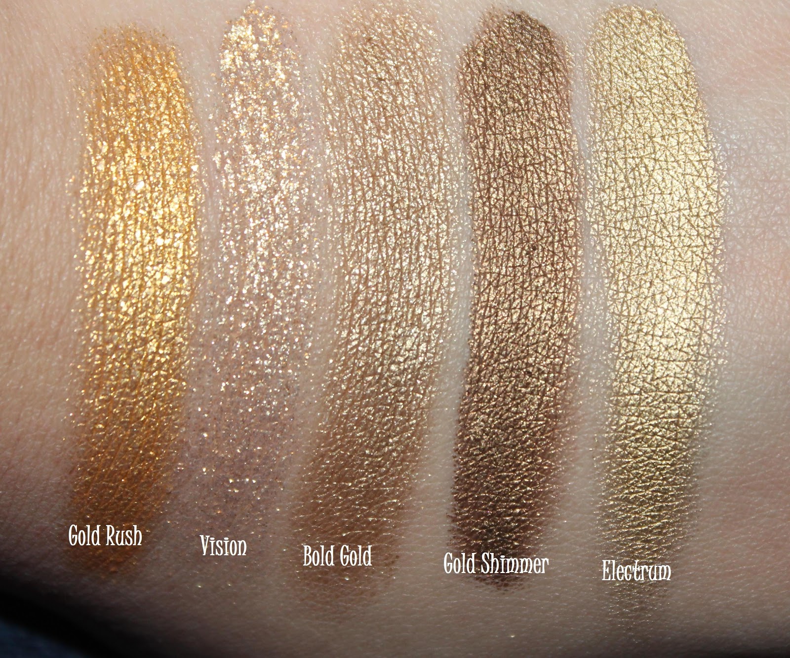 The Dark Side of Beauty: Swatches and Comparison: Maybelline Color Tattoo Metal Collection