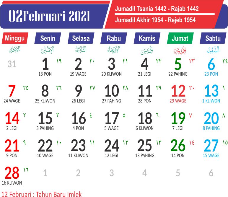 Download Kalender Nasional Dan Jawa 2021 Download
