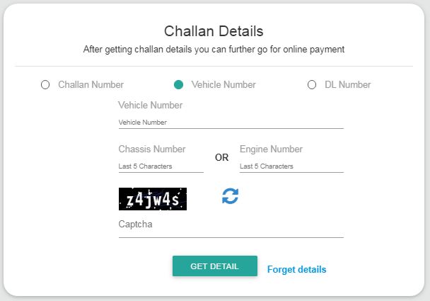 How to pay traffic challan online up