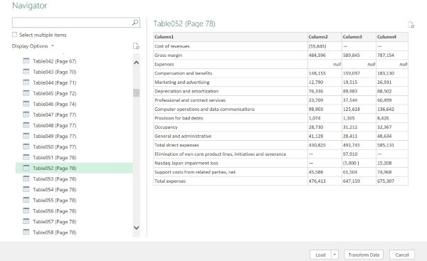 Средство импорта PDF-файлов Microsoft Excel