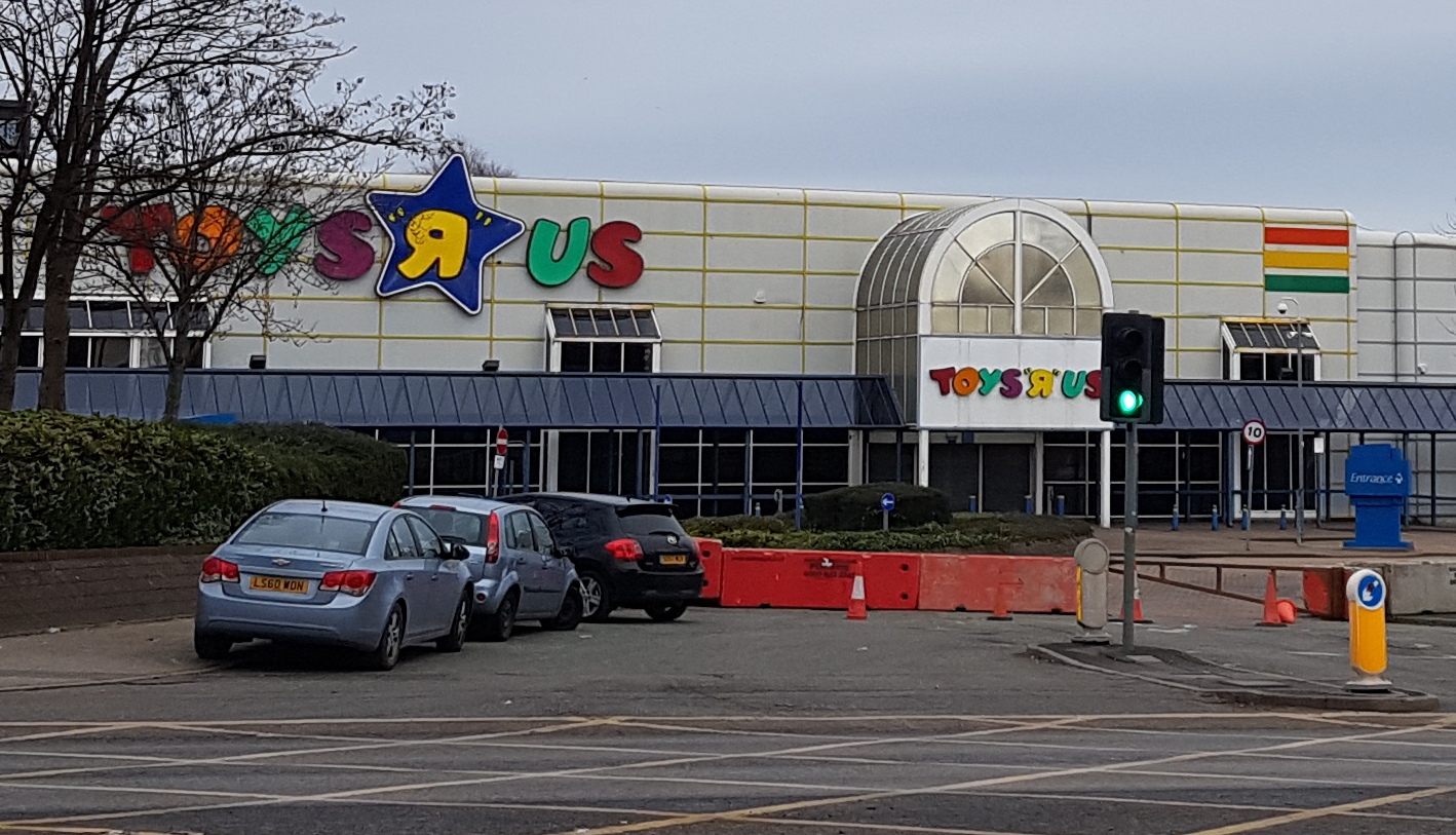 The Ham and Egger Files Toys R Us at the Central Retail Park in Manchester