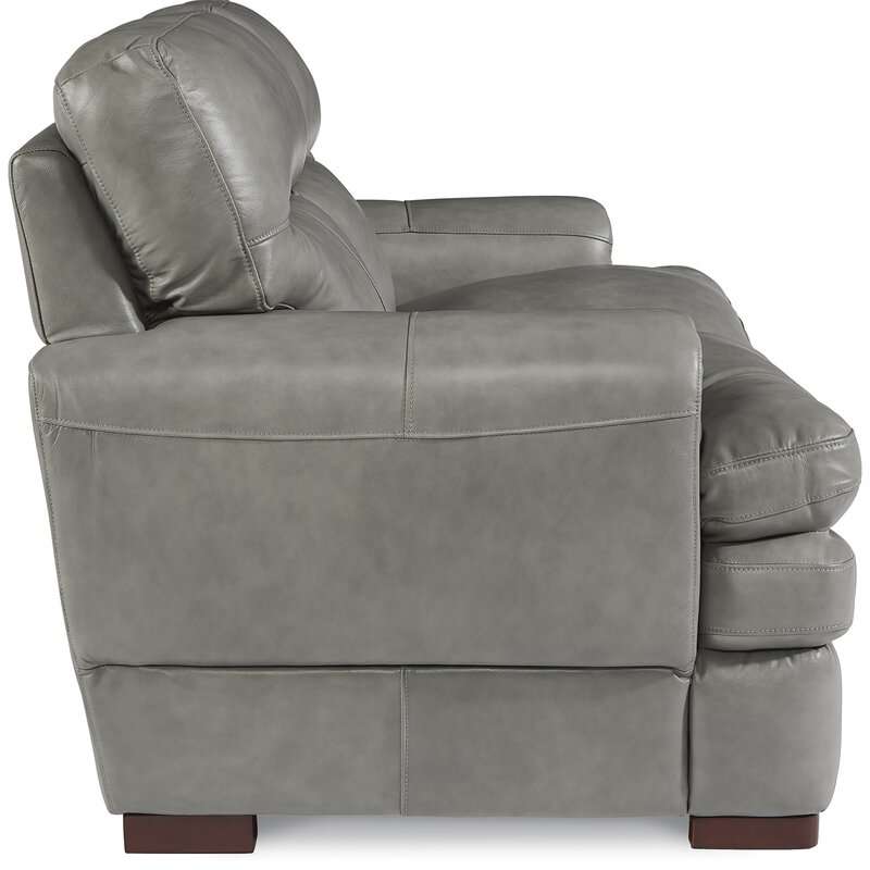 Review ﻿Jake Leather Loveseat Modern & Contemporary Sofas