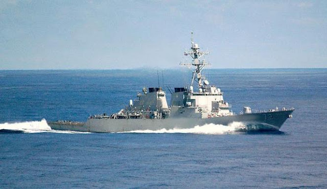 Kapal perang AS, USS Mahan, merapat ke Suriah