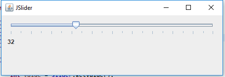 Java Swing Slider Example