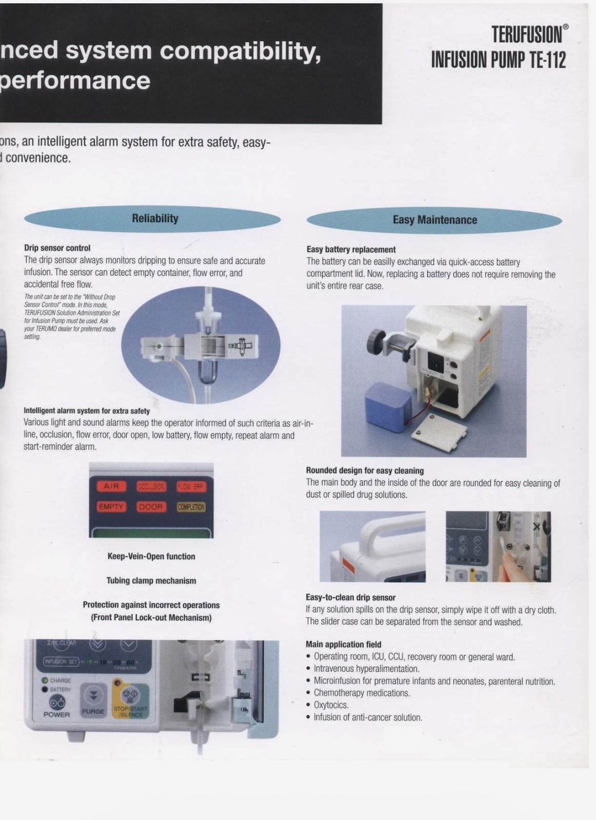 TE 112 Infusion Pump Terumo