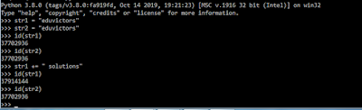 which of the following is the use of id() function in python mcq
