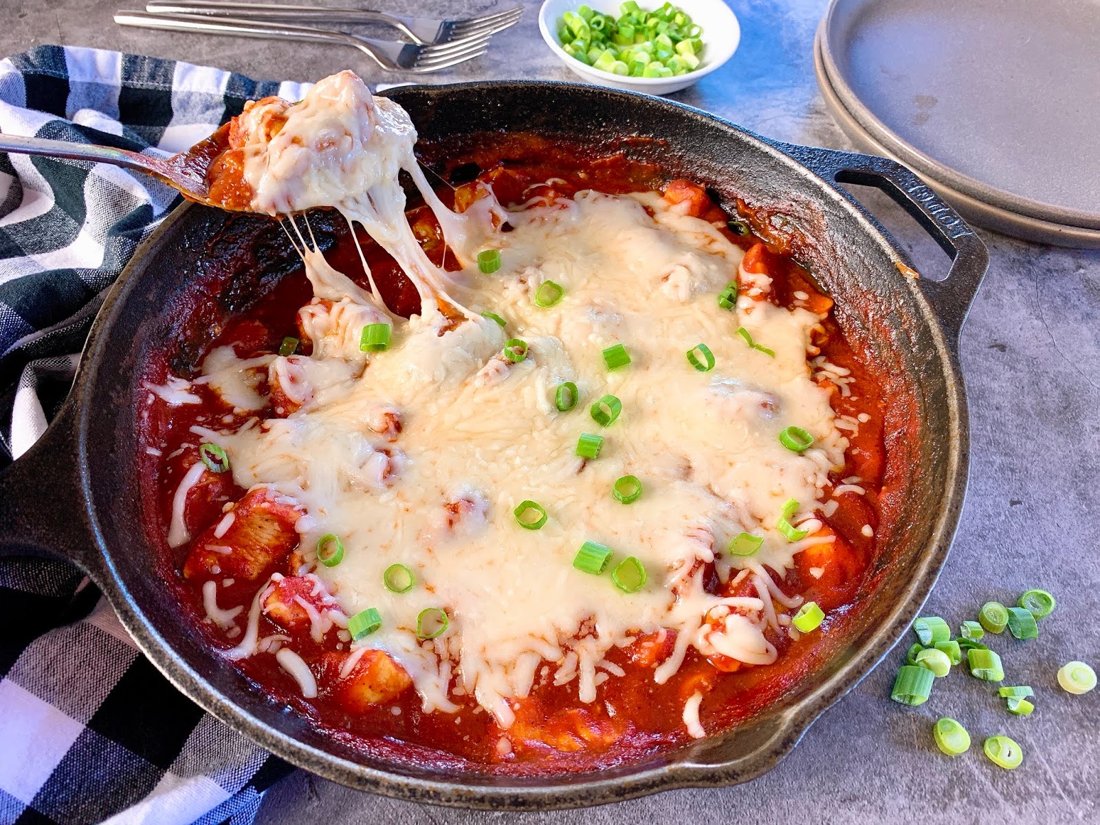 Cheesy Chicken with the Best BBQ Sauce