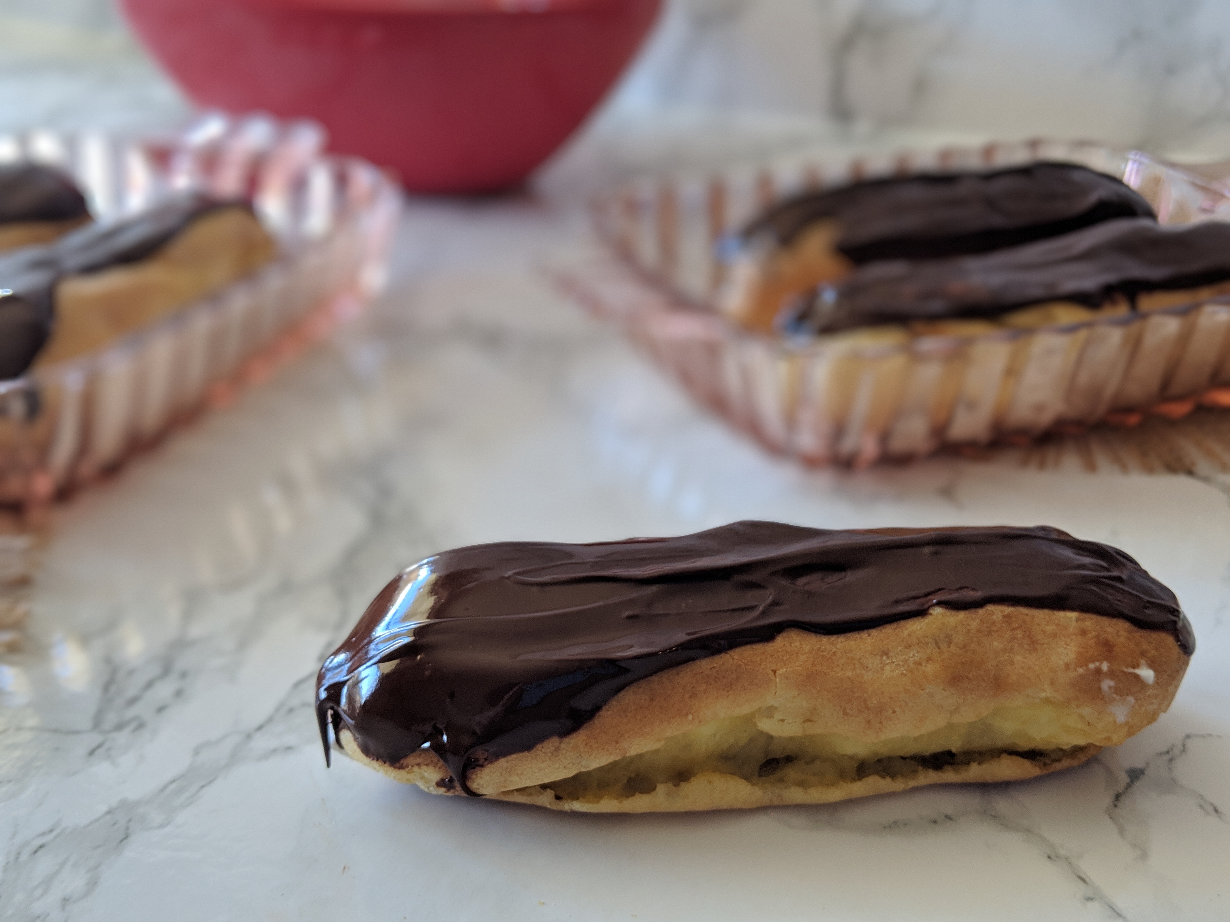 Homemade Gluten Free, Dairy Free, Refined Sugar Free Eclairs Recipe