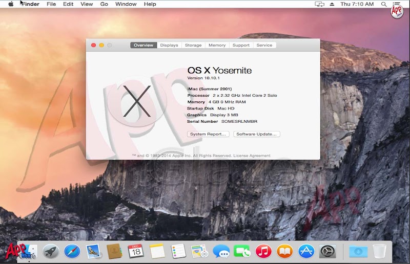 macOS X Yosemite 10.10.1