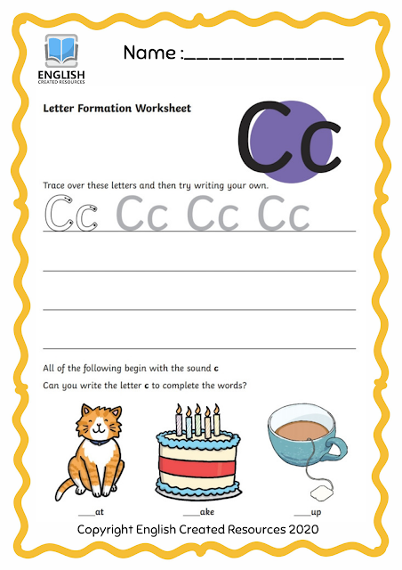 Letter Formation Worksheets – English Created Resources