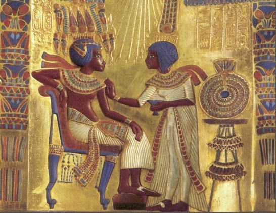 Antiquegypt King Tut With His Wife
