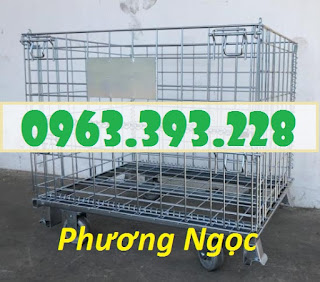 Lồng thép, lồng trữ hàng, lồng sắt mạ kẽm, xe đẩy lồng, sọt sắt đựng hàng có bán E8a1eb3084f27fac26e3