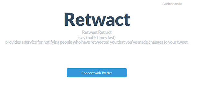 Rew Rta Rising Twitter Response Corrige el error de un Tweet con Retwact ~ Curioseando