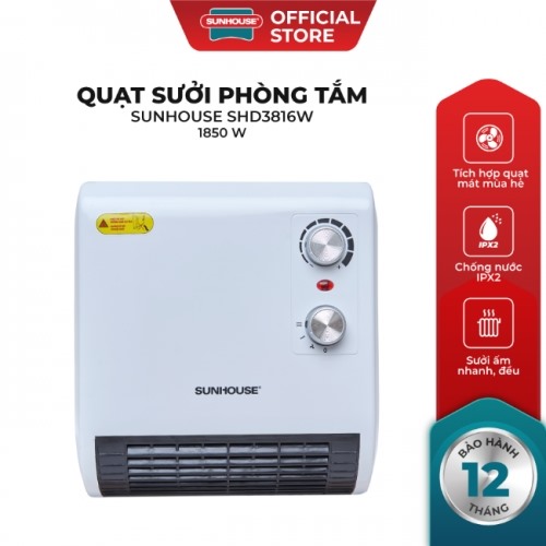 Quạt Sưởi Phòng Tắm Sunhouse SHD3816W