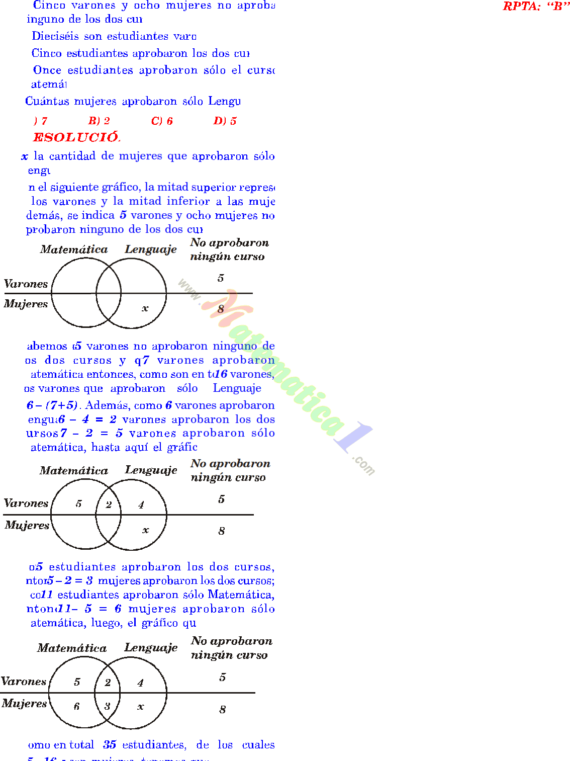 Ejercicios resueltos de conjuntos diagrama de venn