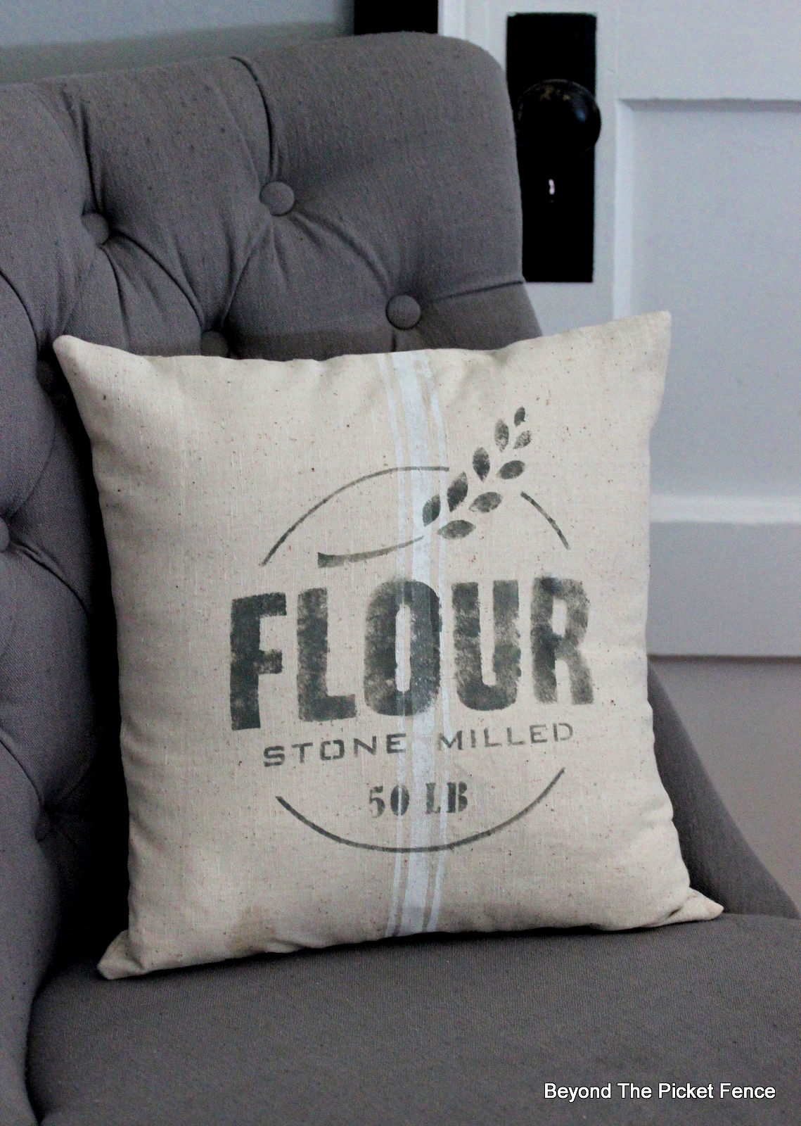 Beyond The Picket Fence Feed Sack Pillows