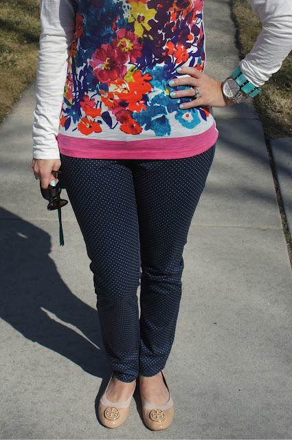 Everyday Fashion and Finance: Pattern Mixing: Florals and Polka Dots