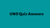 UNO Quiz Answers