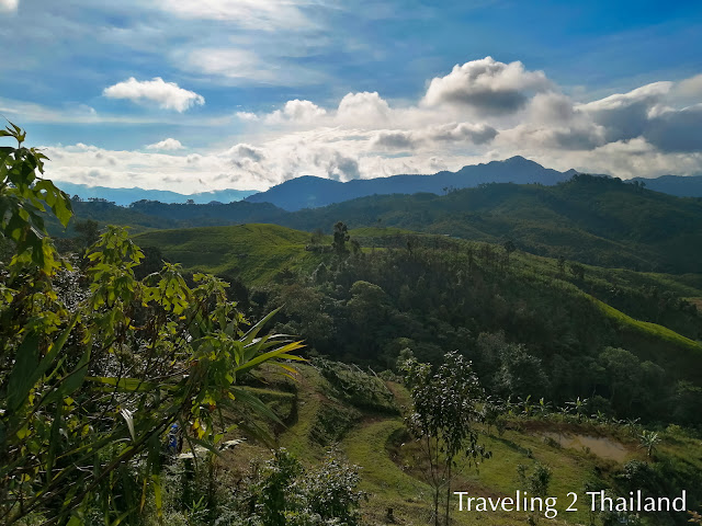 View over the mountains at Manipruek, North Thailand