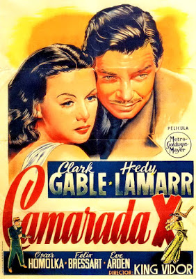 CAMARADA X Comrade X 1940 King Vidor. Cartel español.