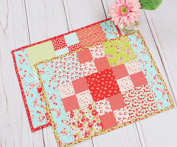 Easy Charm Pack Placemat Tutorial A Quilting Life