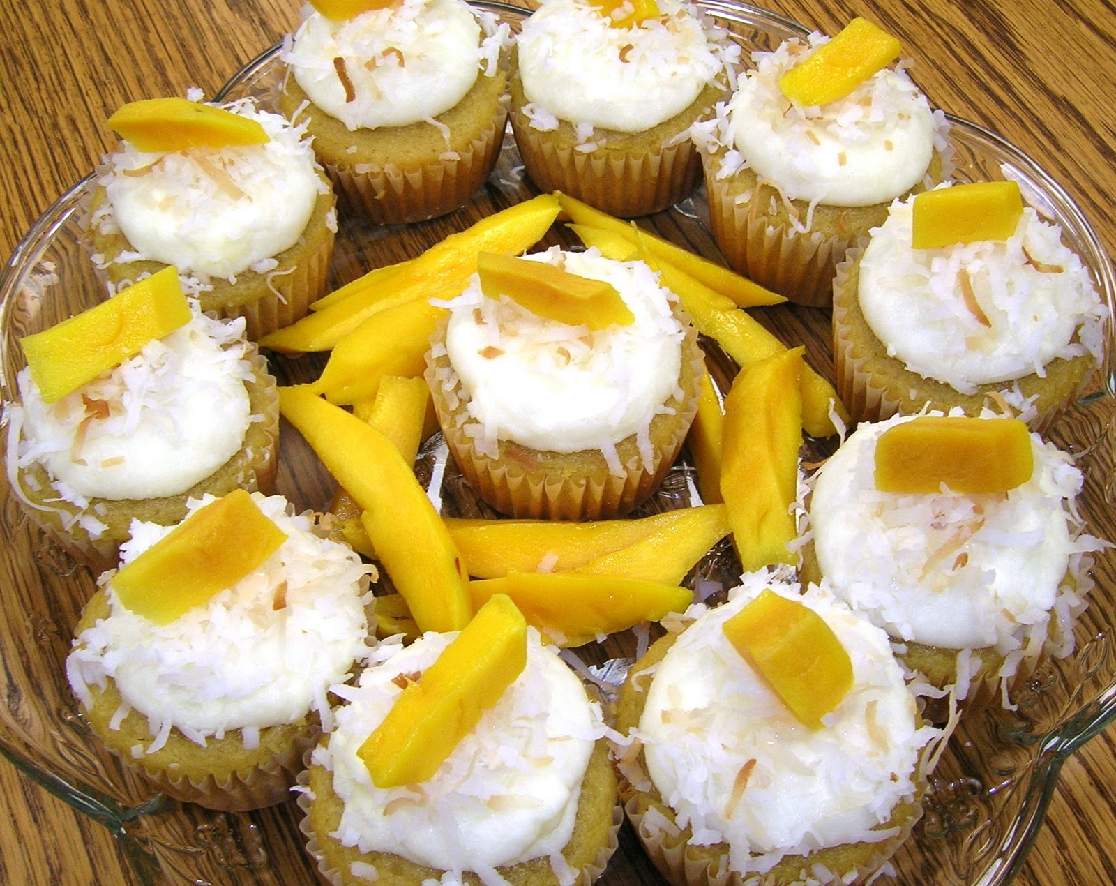 Cupcake Club Week 10 Mango Cupcakes with Buttercream Frosting and Coconut