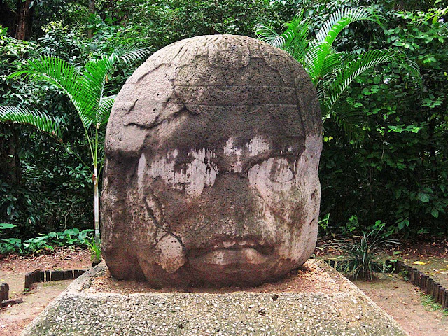 Monument 4, Olmec sculpture, La Venta Museum, Villahermos