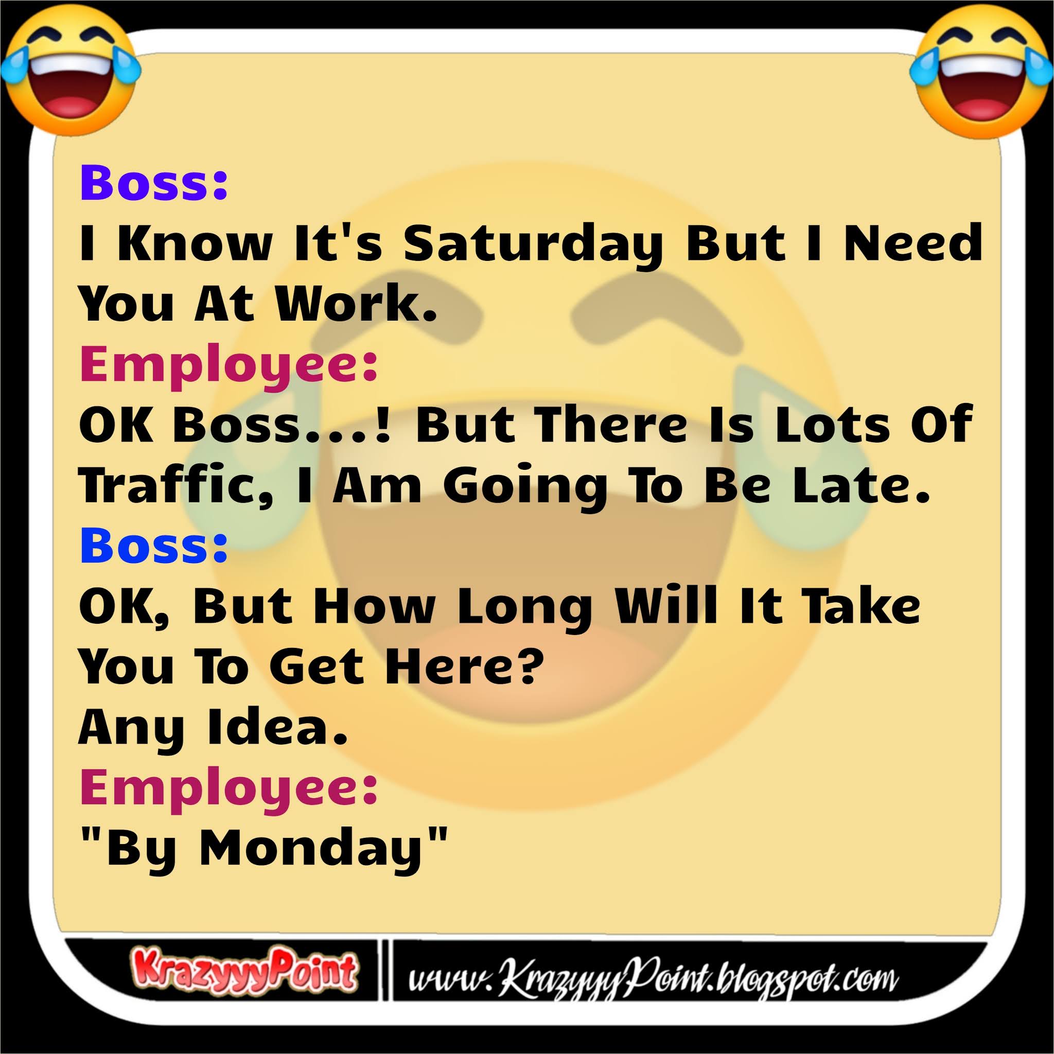 1. Employee Boss Jokes KrazyyyPoint