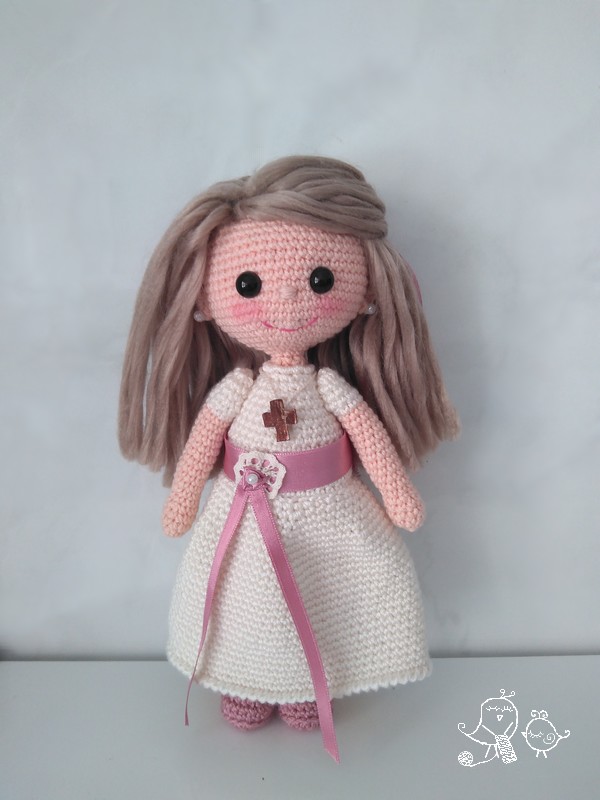 muñeca comunion crochet