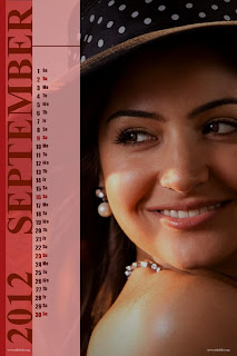 Anushka Sharma Calendar 2012 New Year 2012