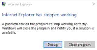 Internet Explorer 11 Hanging Freezing Crashing Error