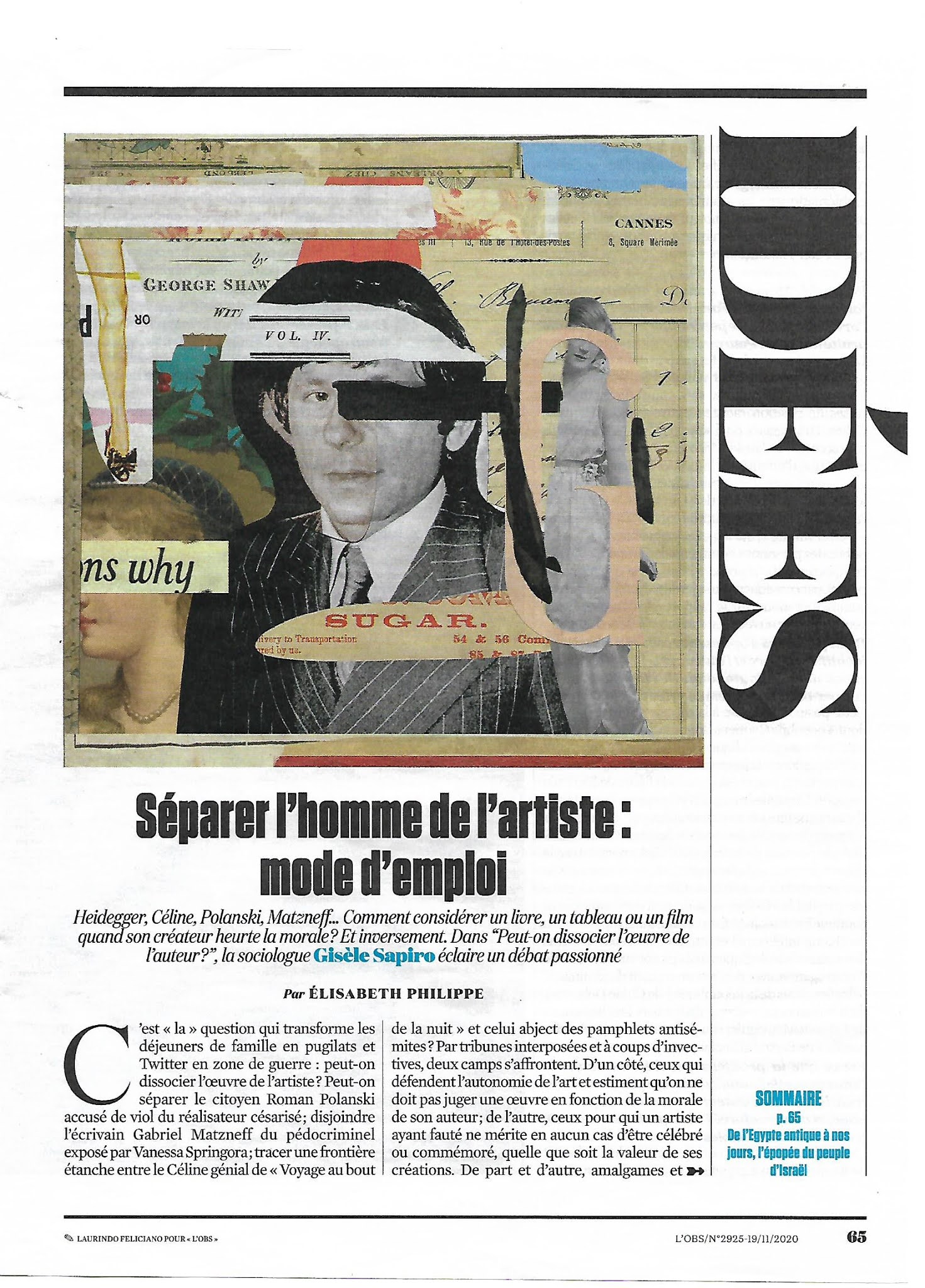 Gisele Sapiro Peut On Dissocier L'oeuvre De L'auteur Do Médio-Oriente e afins
