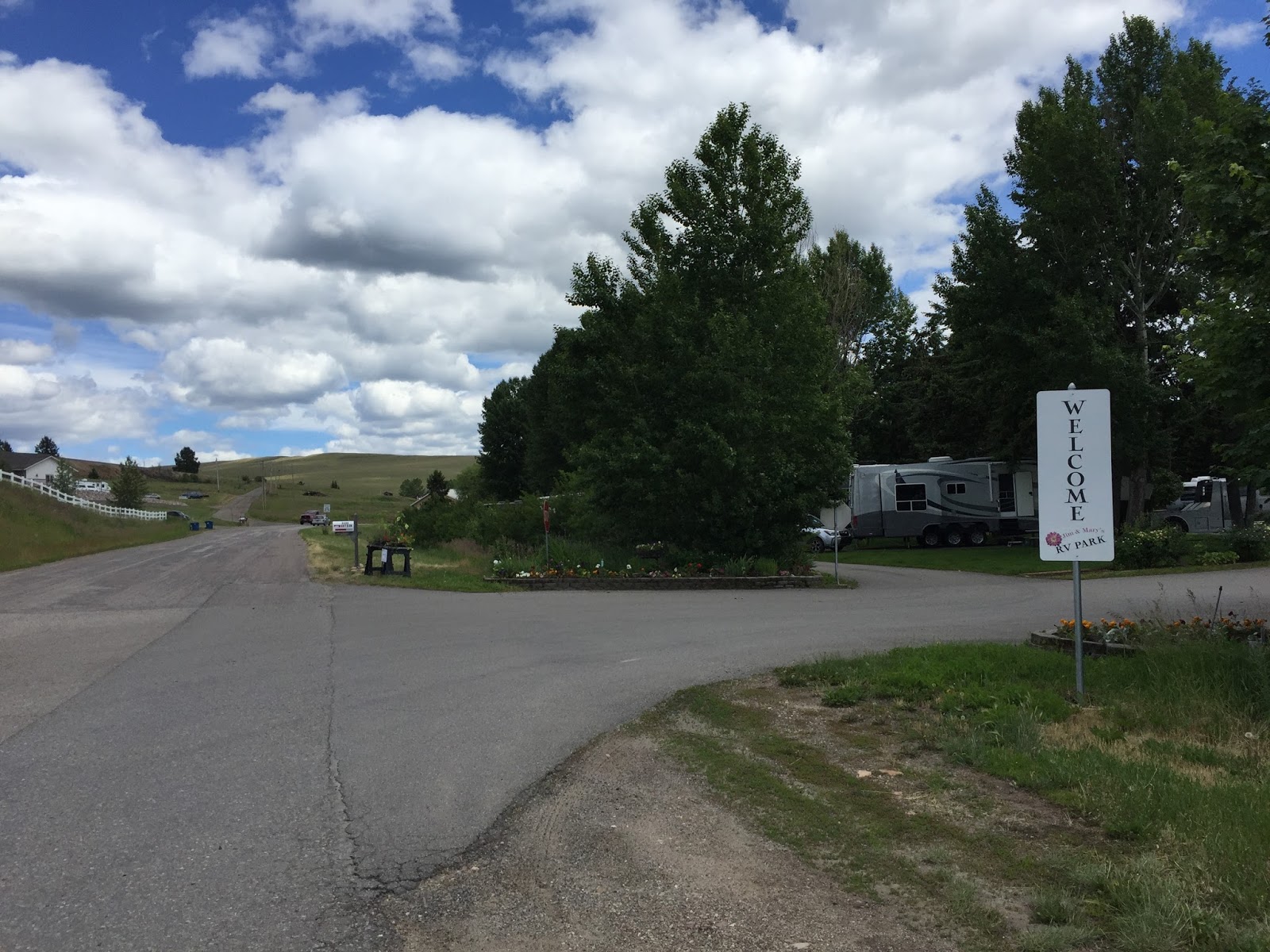 BLUE SKY AHEAD Jim & Mary's RV Park, Missoula, MT
