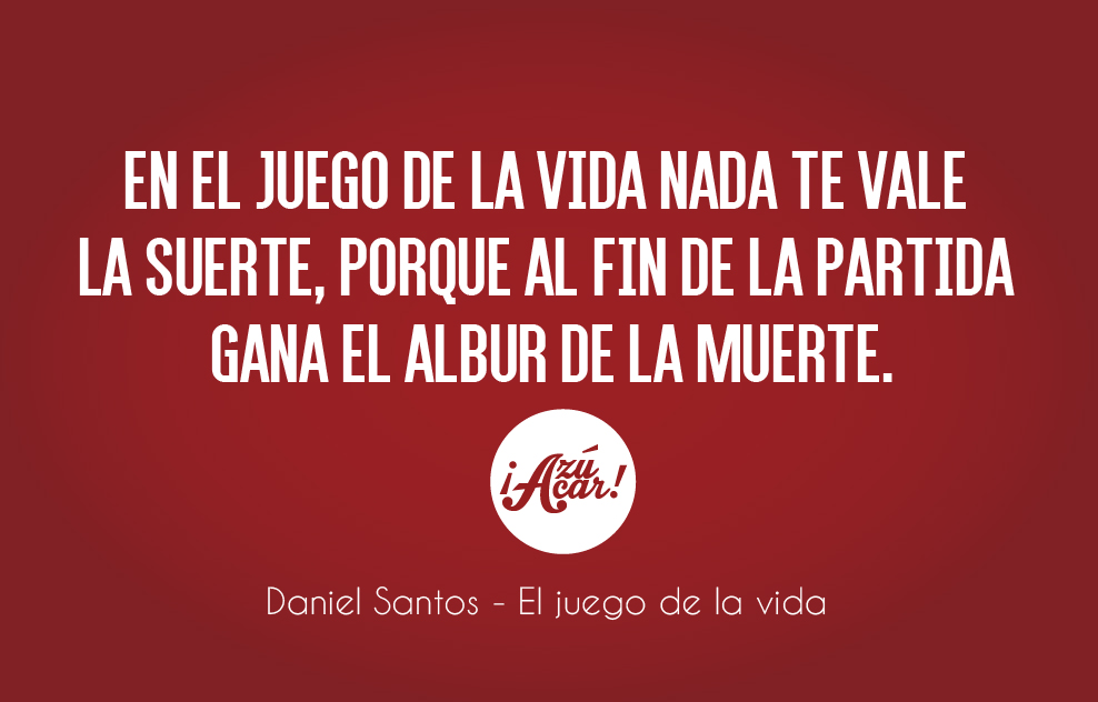 Daniel Santos En el juego de la vida ¡Azúcar! Salsa y Cultura.