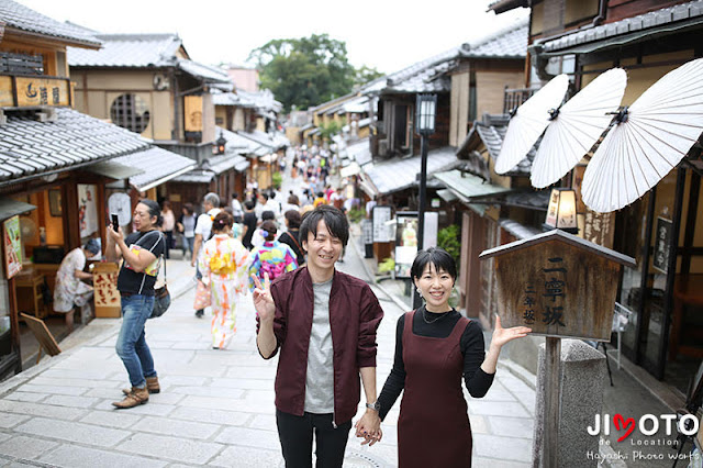 結婚記念に京都旅行のロケーション撮影