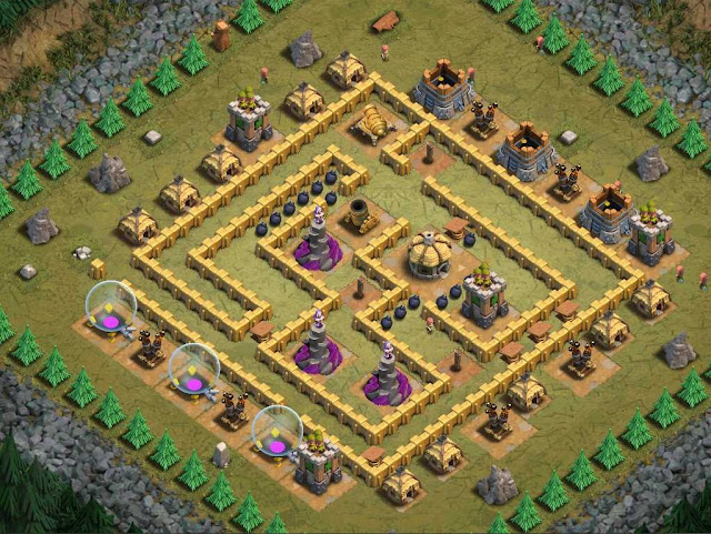 Goblin Base Clash of Clans Mega Evil