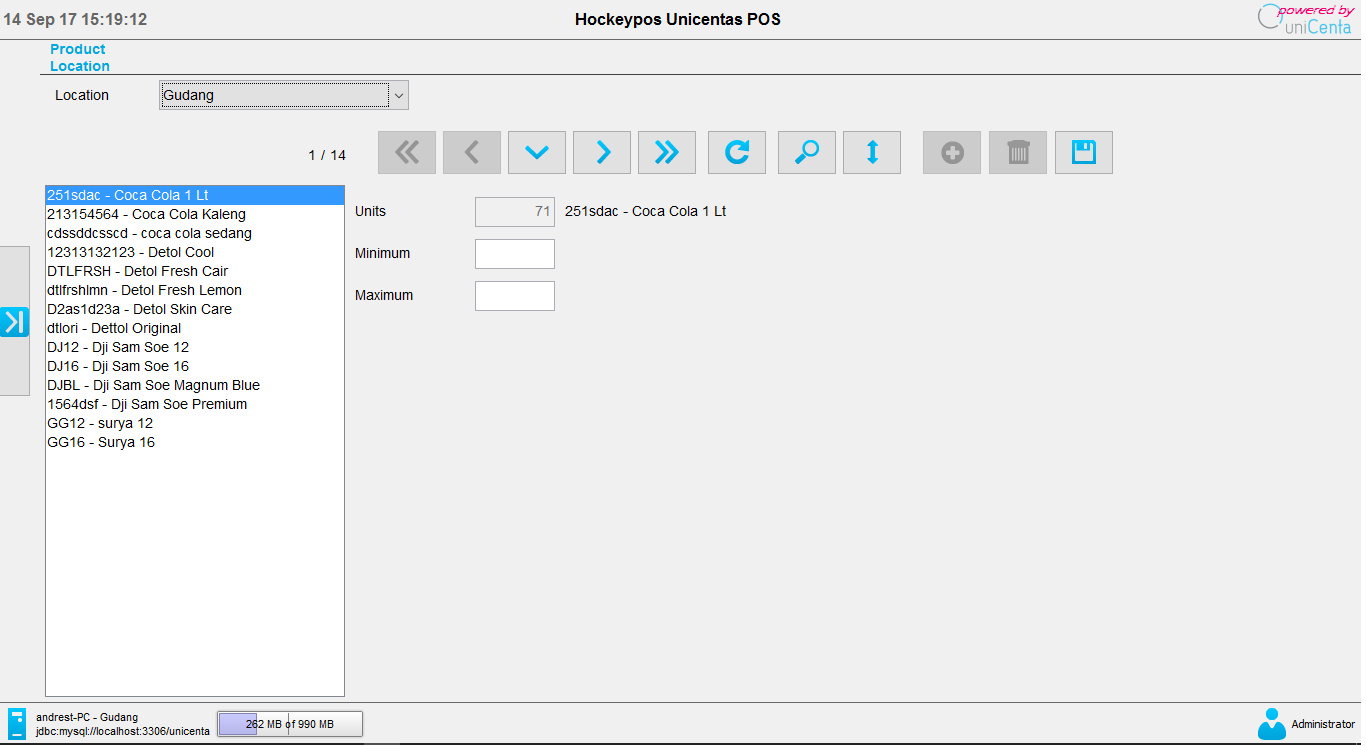 Software program aplikasi kasir gratis unipos - penjualan multi gudang menu