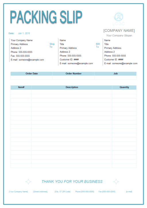 packing list format template in excel excel template