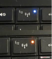 Tampilan tombol fungsi wifi di keyboard
