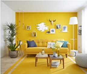 pintar la sala en color amarillo